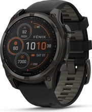 Garmin Fenix 8 47mm Sapphire Solar Titanium Carbon Gray/Black 010-02906-11
