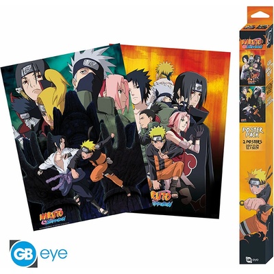 Set Plakátů - NARUTO SHIPPUDEN Chibi Ninjas 52 x 38 cm, ABYDCO726