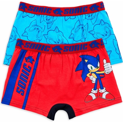 Chlapecké boxerky SONIC ET 2, balení 2ks, modré a červené – Hledejceny.cz
