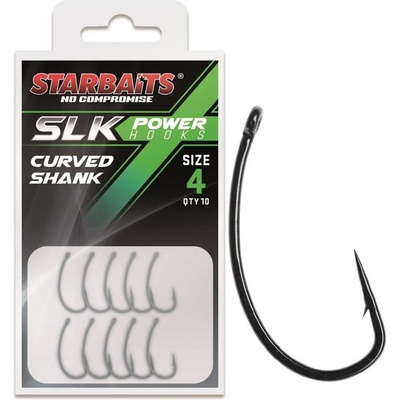 Starbaits Power Hook PTFE TEFLON Curved Shank vel.4 10 ks