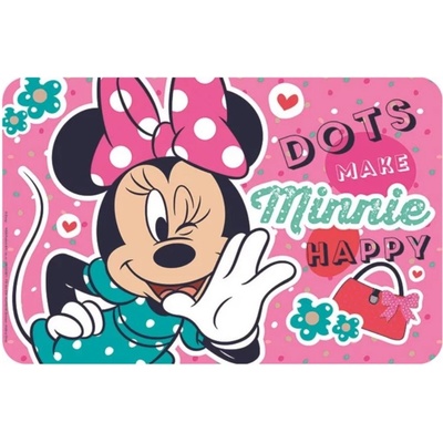 W&O jídelní podložka MINNIE tečky růžová 43x28cm