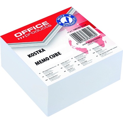 Blok kostka Office products lepená bílá, 85x85x40 mm – Hledejceny.cz