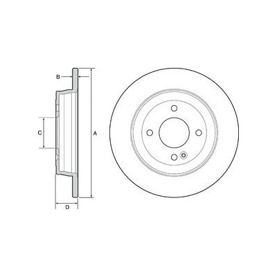 DELPHI Brzdový kotúč BG4564