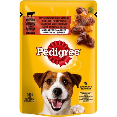 Pedigree Adult hovězí a játra v želé 24 x 100 g – Hledejceny.cz