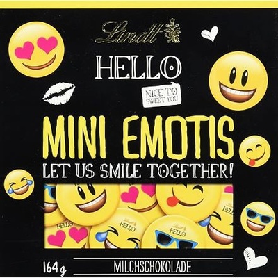 Lindt Hello Mini Emoticons Milk Chocolate 24 x 164 g