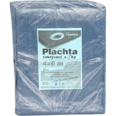 MAT plachta s oky 4 x 6 m 70 g/m²