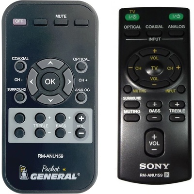 Dálkový ovladač General Sony RM-ANU159, RM-ANU160, HT-CT60, SA-CT60, SS-WCT60 – Hledejceny.cz