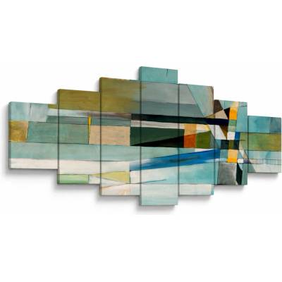 Obraz - Abstrakcia, sedemdielne 210x100 cm