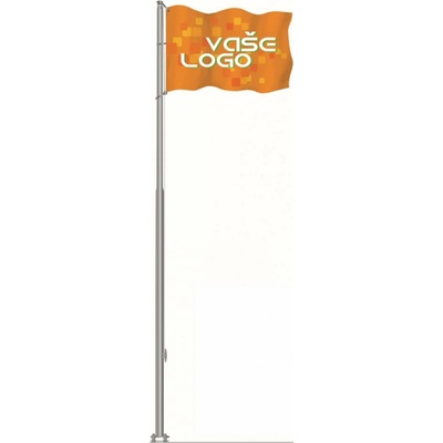 Vlajkový stožár KLASIK PREMIUM - 12 m + sklopná patka