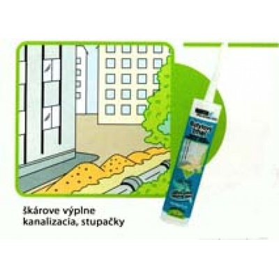 Mastersil butylový tmel 300 ml sivá