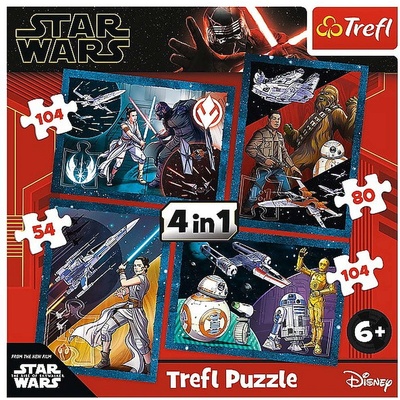 Trefl 34326 Star Wars 4 v 1 35 48 54 70 dílků