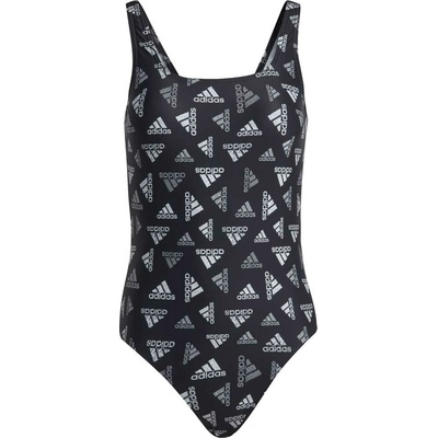 adidas dámske plavky AOP SPORTSW S2 čierna biela