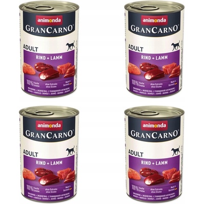 Animonda GranCarno Adult Beef a jehně 4 x 400 g – Hledejceny.cz