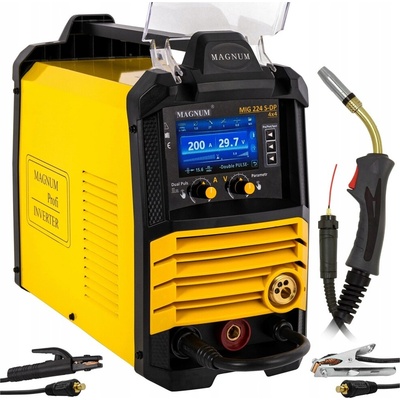 MAGNUM Zvárací poloautomat MIG/MAG, MMA, TIG 224 S-DP 4x4 30-200 A 230 V