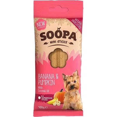 SOOPA dentální tyčinky Mini s banánem a dýní 100 g