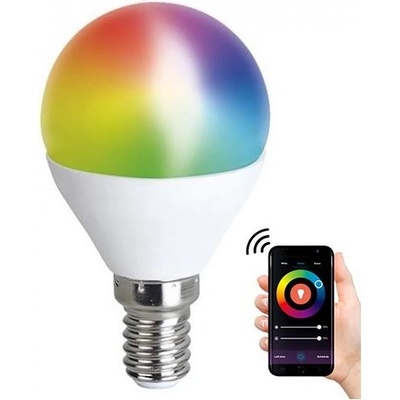 Solight žiarovka LED E27 6W miniGLOBE biela teplá ECOLUX 3ks