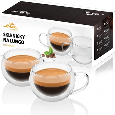 ETA 5180 91010 Poháre na lungo ETA518091010 2 x 160 ml