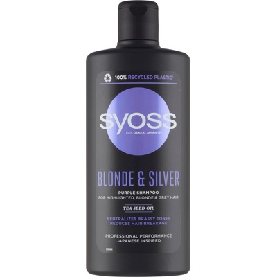 Syoss Blonde & Silver šampon pro zesvětlené blond a šedé vlasy 440 ml