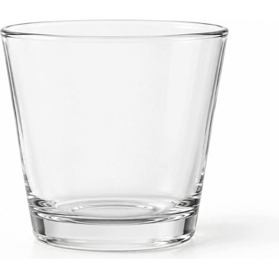 Gift Home Sklenená nádoba s kužeľom 180 ml bezfarebná na zalievanie sviečok - 6 ks na sviečky