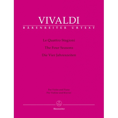 Čtvero ročních období Le Quattro Stagioni housle a klavír Vivaldi Antonio – Hledejceny.cz