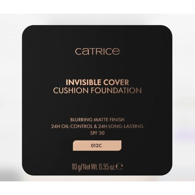 Catrice Invisible Cover Cushion Foundation make-up SPF30 012C 10 g