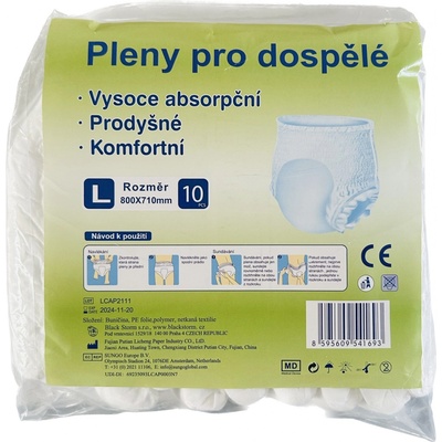 Black Storm plenkové natahovací kalhotky pro dospěl L 10 ks – Hledejceny.cz