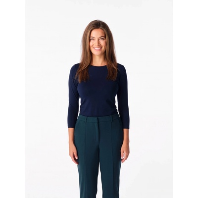 CityZen Dámské bavlnené tričko s 3/4 rukávom CityZen s Elastanom NAVY