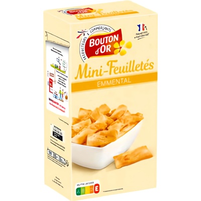 Bouton d´Or Tyčinky z listového těsta s ementálem 125 g