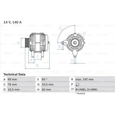 BOSCH generátor 0986039000