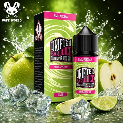 Juice Sauz Drifter Bar Juice Sour Apple Ice shake & vape 6 ml