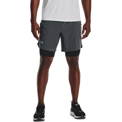 Under Armour pánské šortky Launch SW 7'' 2N1 short šedé