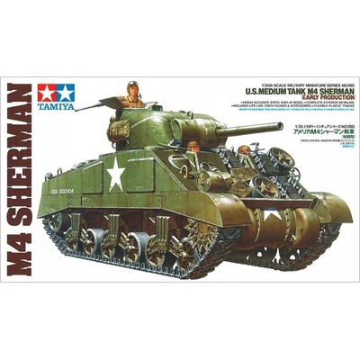 Vojenský model Tamiya M4 Sherman mierka 2. svetová vojna na poskladanie 1:35