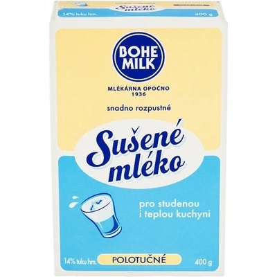 Bohemilk Mlieko sušené polotučné 400 g