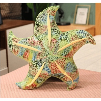 shumee Maskot Plyšový vankúš Starfish Green 45 cm