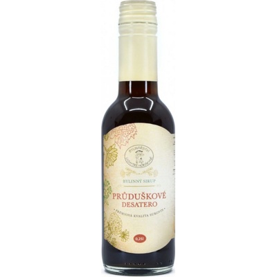 Bylinářství U Chytré horákyně Sirup Průduškové desatero Bylinkářství u Chytré Horákyně 250 ml