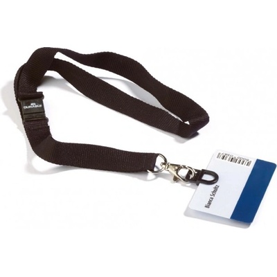 Snúrka na krk DURABLE CARD FIX na plastovú kartu s remienkom 10 ks