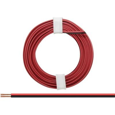 Donau Elektronik 225-01 opletenie / lanko 2 x 0.25 mm² červená/čierna 5 m