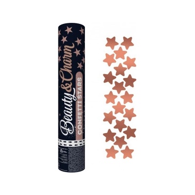 Konfety vystřelovací hvězdy rosegold 30 cm – Hledejceny.cz