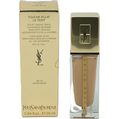 Yves Saint Laurent Touche Éclat Le Teint dlouhotrvající make-up pro rozjasnění pleti SPF22 BD25 Warm Beige 25 ml
