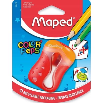 Strúhadlo manuálne, dvojité, s nádobkou Maped, viacfarebné