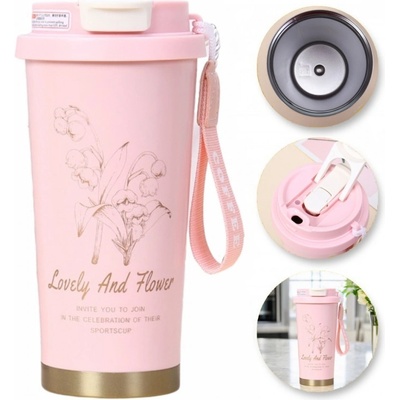 Flamenco Mystique Termohrnek s úchytem a pítkem 550 ml BD28WZ2