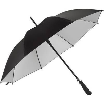 Automatický dáždnik RAMONA black/ strieborná P934.630
