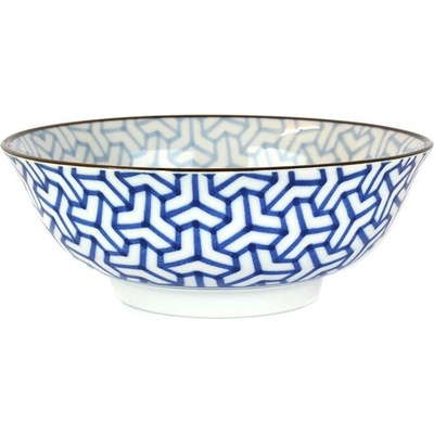 MIJ Velká mísa Herringbone Indigo Ikat 1 l 20 cm