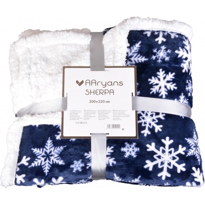 Aaryans deka s beránkem Sherpa Snowflake 200x220