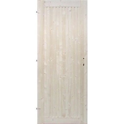 Radex Vchodové palubkové dveře smrkové plné - 90 cm L
