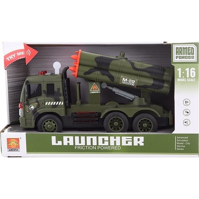 Lamps Vojenské auto s raketami zelené