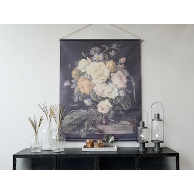 Nástěnná vintage mapa s květy Floral print II - 124*145 cm - Chic Antique