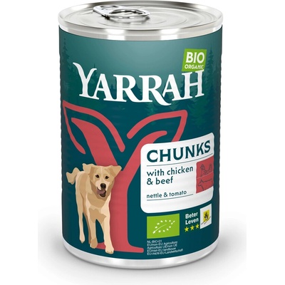 Yarrah bio kuracie s bio žihľavou a bio paradajkovou omáčkou 12 x 405 g