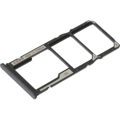 Čierny držiak na SIM kartu Xiaomi Poco C40 / Redmi 10C (pre telefóny s dvomi SIM kartami)