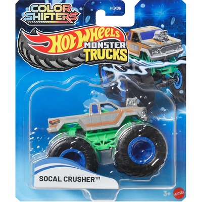 Mattel Hot Wheels Monster Trucks Color Shifters Socal Crusher